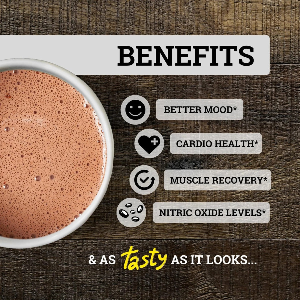 Supercharged Cocoa Flavanols + Flavonoids 1200MG 0 SUGAR & ONLY 27 CALORIES